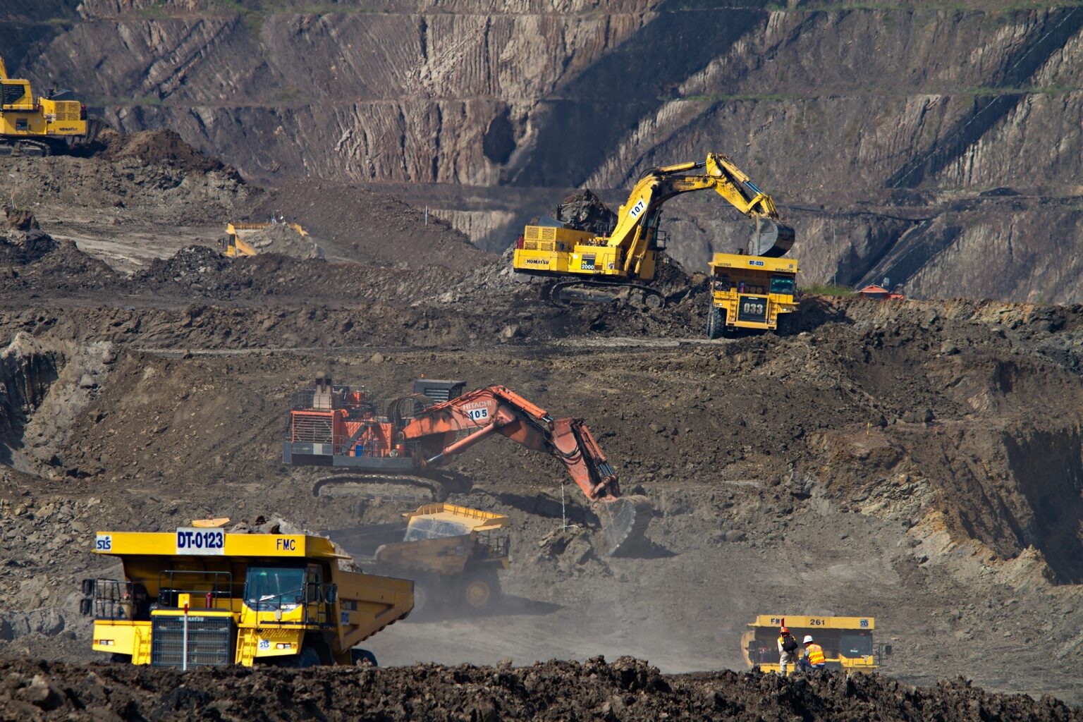 Open-pit mining site, representing occupational health and medical support at industrial sites